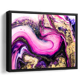 Pink Marble Art Framed Canvas Prints Wall Art Decor, Framed Picture, Floating Frame