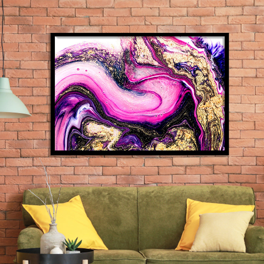 Pink Marble Art Framed Art Prints Wall Art Decor, Framed Picture, Home Decor