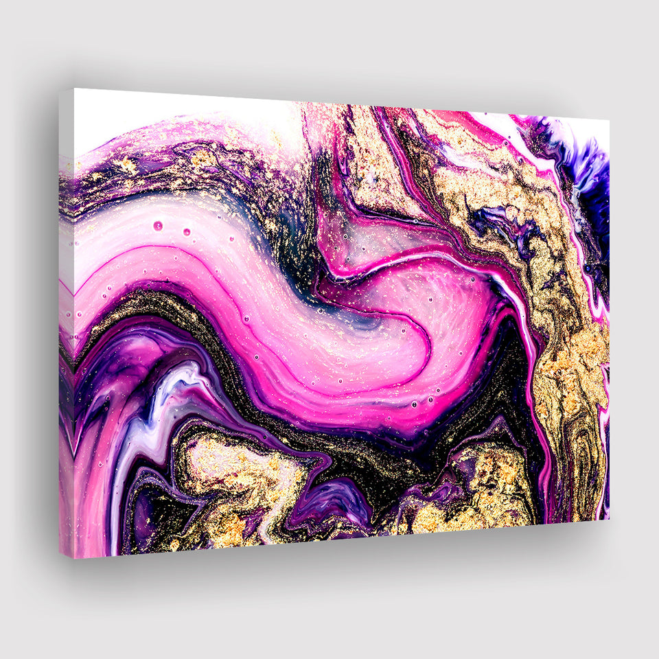 Pink Marble Art Canvas Prints Wall Art Decor - Painting Canvas,Home Decor, Ready to Hang