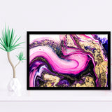 Pink Marble Art Framed Art Prints Wall Art Decor, Framed Picture, Home Decor