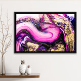 Pink Marble Art Framed Canvas Prints Wall Art Decor, Framed Picture, Floating Frame