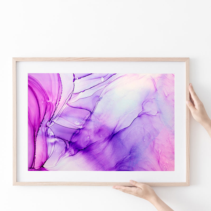 Pink Marble Pink Art Poster Prints Wall Art Decor, Unframe, Poster Art