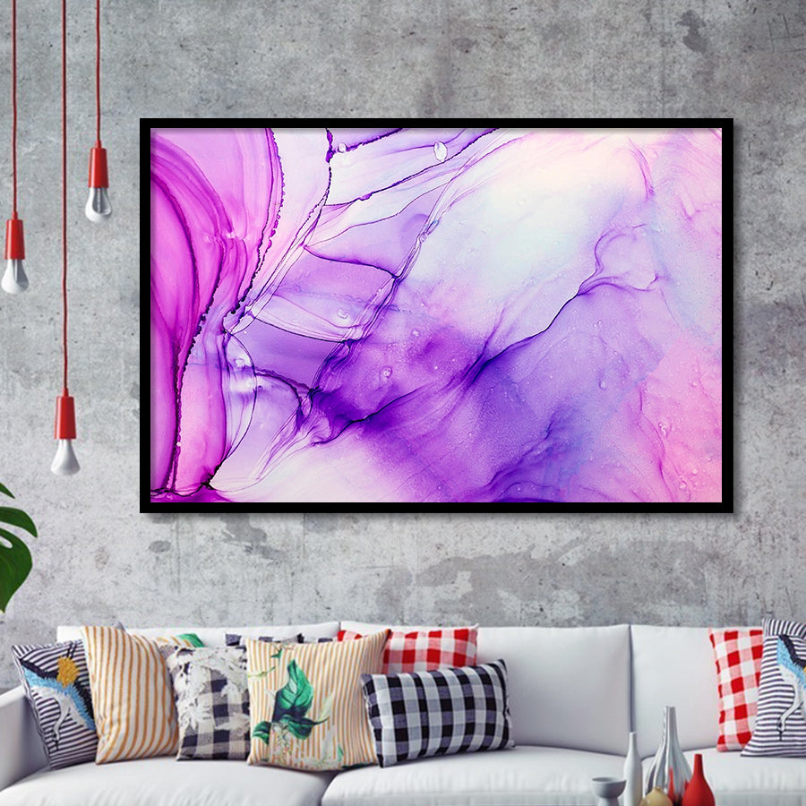 Pink Marble Pink Art Framed Art Prints Wall Art Decor, Framed Picture, Home Decor