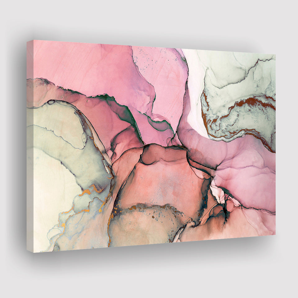 Pink Marble Wall Art Canvas Prints Wall Art Decor - Painting Canvas,Home Decor, Ready to Hang