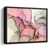 Pink Marble Wall Art Framed Canvas Prints Wall Art Decor, Framed Picture, Floating Frame