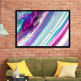 Pink Blue Marble Colorful Framed Art Prints Wall Art Decor, Framed Picture, Home Decor