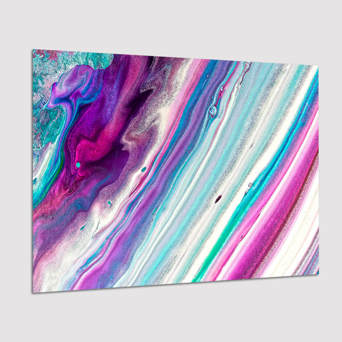 Pink Blue Marble Colorful Poster Prints Wall Art Decor, Unframe, Poster Art