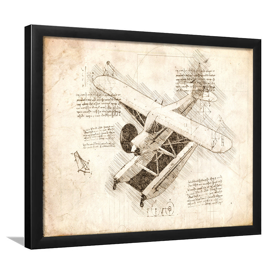 Piper Cub Stearman Airplanes Art Framed Art Prints Wall Decor - Painting Art, Framed Picture, Home Decor,For Sale