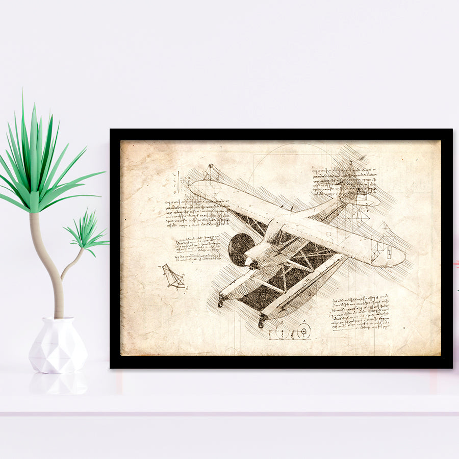 Piper Cub Stearman Airplanes Art Framed Art Prints Wall Decor - Painting Art, Framed Picture, Home Decor,For Sale