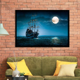 Pirate Ship The Flying Dutchman Ghost Ship Framed Art Prints Wall Decor - Painting Prints, Framed Picture
