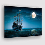 Pirate Ship The Flying Dutchman Ghost Ship Canvas Prints Wall Art - Painting Prints, Wall Decor, Art Prints