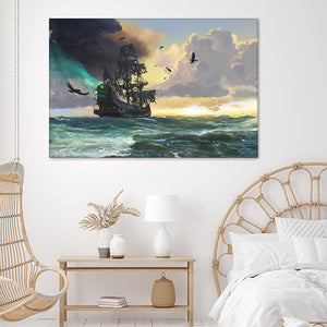 Pirate Ghost Ship So Beautiful Canvas Wall Art - Canvas Prints, Prints For Sale, Painting Canvas,Canvas On Sale