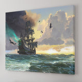 Pirate Ghost Ship So Beautiful Canvas Wall Art - Canvas Prints, Prints For Sale, Painting Canvas,Canvas On Sale