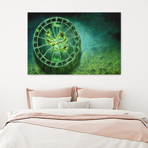 Pisces Zodiac Sign Symbol Horoscope Canvas Wall Art - Canvas Prints, Prints For Sale, Painting Canvas,Canvas On Sale