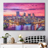 Pittsburgh City at Night Pittsburgh Canvas Prints Wall Art Decor - Paiting Canvas, Art Prints, Wall Decor, For Sale