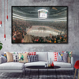 Pittsburgh Penguins Stadium Framed Canvas Prints PPG Paints Arena Wall Art,Sport Stadium Art Prints, Fan Gift