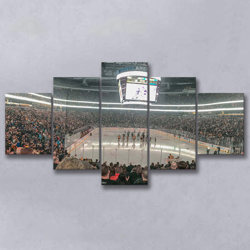 Pittsburgh Penguins Stadium Canvas Prints PPG Paints Arena Wall Art,Multi Panels,Sport Stadium Art Prints, Fan Gift