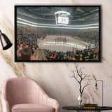 Pittsburgh Penguins Stadium Framed Canvas Prints PPG Paints Arena Wall Art,Sport Stadium Art Prints, Fan Gift