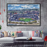 Pittsburgh Pirates PNC Park Watercolor, Sport Art Prints Fan Gift, Framed Canvas Prints Wall Art Decor