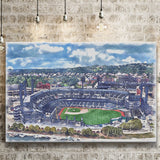 Pittsburgh Pirates PNC Park Watercolor, Sport Art Prints Fan Gift, Canvas Prints Wall Art Decor