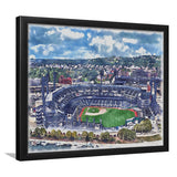 Pittsburgh Pirates PNC Park Watercolor, Sport Prints Fan Gift, Framed Art Prints Wall Art Decor