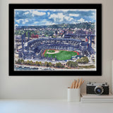 Pittsburgh Pirates PNC Park Watercolor, Sport Prints Fan Gift, Framed Art Prints Wall Art Decor