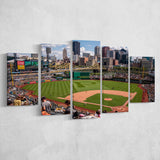 Pittsburgh Pirates Stadium Canvas Prints PNC Ballpark Stadium Wall Art,Multi Panels,Sport Stadium Art Prints, Fan Gift