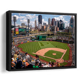 Pittsburgh Pirates Stadium Framed Canvas Prints PNC Ballpark Stadium Wall Art,Sport Stadium Art Prints, Fan Gift