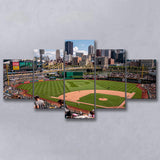 Pittsburgh Pirates Stadium Canvas Prints PNC Ballpark Stadium Wall Art,Multi Panels,Sport Stadium Art Prints, Fan Gift