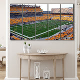 Pittsburgh Steelers Wall Art Heinz Field Stadium Canvas Prints,Multi Panels B,Sport Stadium Art Prints, Fan Gift