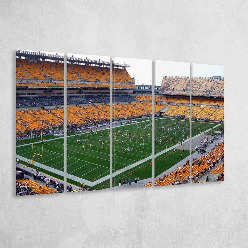 Pittsburgh Steelers Wall Art Heinz Field Stadium Canvas Prints,Multi Panels B,Sport Stadium Art Prints, Fan Gift