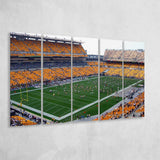 Pittsburgh Steelers Wall Art Heinz Field Stadium Canvas Prints,Multi Panels B,Sport Stadium Art Prints, Fan Gift