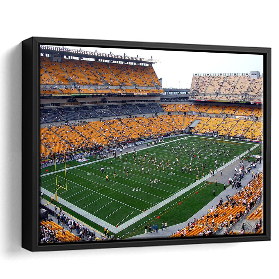 Pittsburgh Steelers Wall Art Heinz Field Stadium Framed Canvas Prints,Sport Stadium Art Prints, Fan Gift