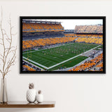 Pittsburgh Steelers Wall Art Heinz Field Stadium Framed Canvas Prints,Sport Stadium Art Prints, Fan Gift