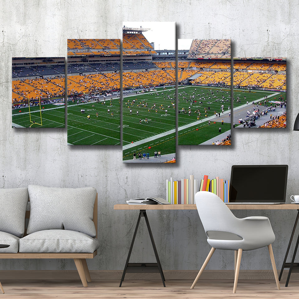 Pittsburgh Steelers Wall Art Heinz Field Stadium Canvas Prints,Multi Panels,Sport Stadium Art Prints, Fan Gift