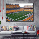 Pittsburgh Steelers Wall Art Heinz Field Stadium Framed Canvas Prints,Sport Stadium Art Prints, Fan Gift
