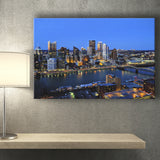 Pittsburgh, Pittsburgh Skyline Canvas Prints Wall Art Home Decor - Painting Canvas, Ready to hang