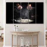 Pizza, Chef Gift 5 Panels B,Large Canvas,Canvas Prints Wall Art Home Decor