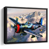 Plane Canvas Huge Canvas Art Iconic Wall Art Minimalist Framed Canvas Prints Wall Art Decor - Painting Canvas, Black Framed Picture