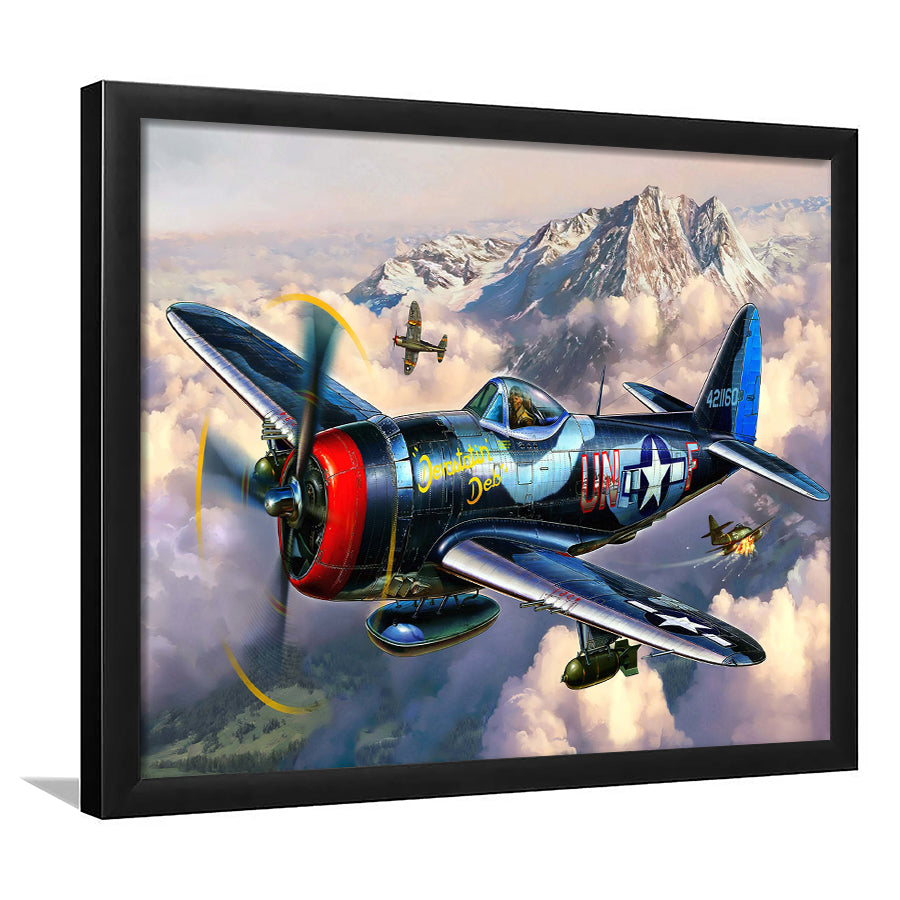 Plane Canvas Huge Canvas Art Iconic Wall Art Minimalist Framed Art Prints Wall Decor - Painting Art, Framed Picture, Ready to Hang
