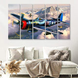 Plane Canvas Huge Canvas Art Iconic Wall Art Minimalist 5 Piece B Canvas Prints Wall Art Decor - Painting Canvas, Multi Panels