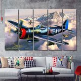 Plane Canvas Huge Canvas Art Iconic Wall Art Minimalist 5 Piece B Canvas Prints Wall Art Decor - Painting Canvas, Multi Panels