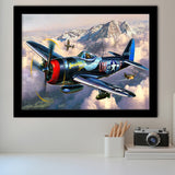 Plane Canvas Huge Canvas Art Iconic Wall Art Minimalist Framed Art Prints Wall Decor - Painting Art, Framed Picture, Ready to Hang