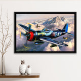 Plane Canvas Huge Canvas Art Iconic Wall Art Minimalist Framed Canvas Prints Wall Art Decor - Painting Canvas, Black Framed Picture