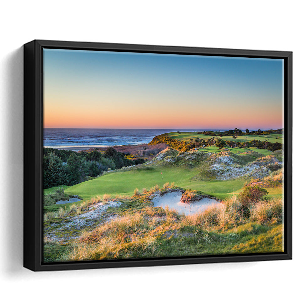Planning A Trip To Bandon Dunes Golf Resort Courses, Golf Art Print, Framed Canvas Prints Wall Art Decor, Floating Frame