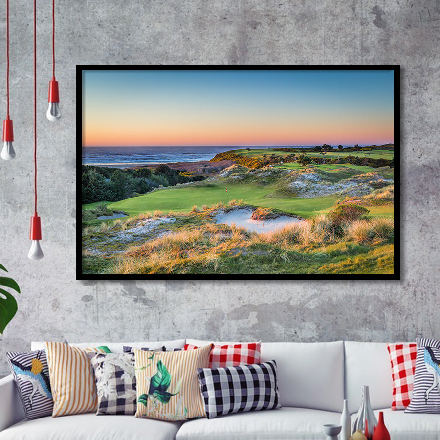 Planning A Trip To Bandon Dunes Golf Resort Courses, Golf Sport Print, Golf Lover, Framed Art Prints Home Decor