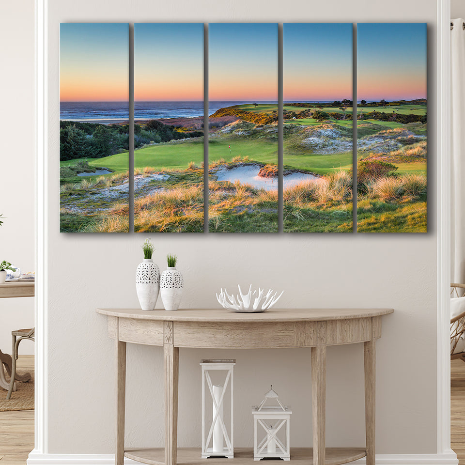 Planning A Trip To Bandon Dunes Golf Resort Courses, 5 Panels Extra Large Canvas Prints Wall Art Decor