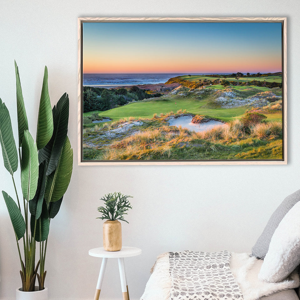 Planning A Trip To Bandon Dunes Golf Resort Courses, Golf Art Print, Framed Canvas Prints Wall Art Decor, Floating Frame