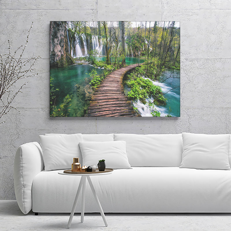 Plitvice Lakes National Park Canvas Wall Art - Canvas Prints, Prints For Sale, Painting Canvas,Canvas On Sale