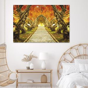 Plumeria Tree Tunnel Canvas Wall Art - Canvas Prints, Prints for Sale, Canvas Painting, Canvas On Sale